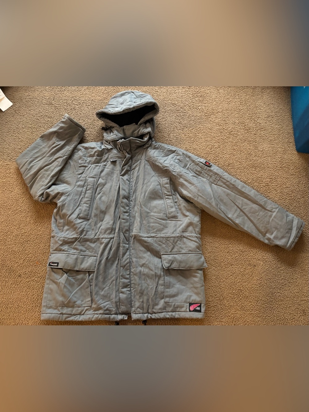 Red Wing FR Jacket Men 2XLR Tall Gray Westex Ultrasoft Flame Resistant Work Coat